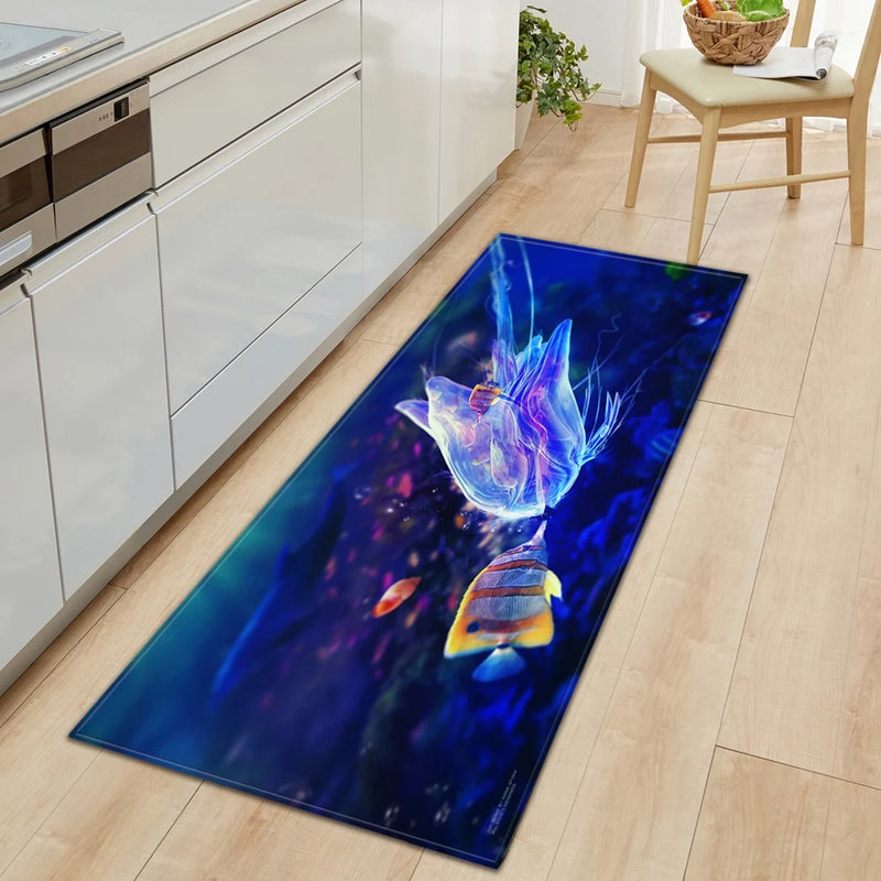 3D Ocean World Fish Carpet Kitchen Mat Prom™