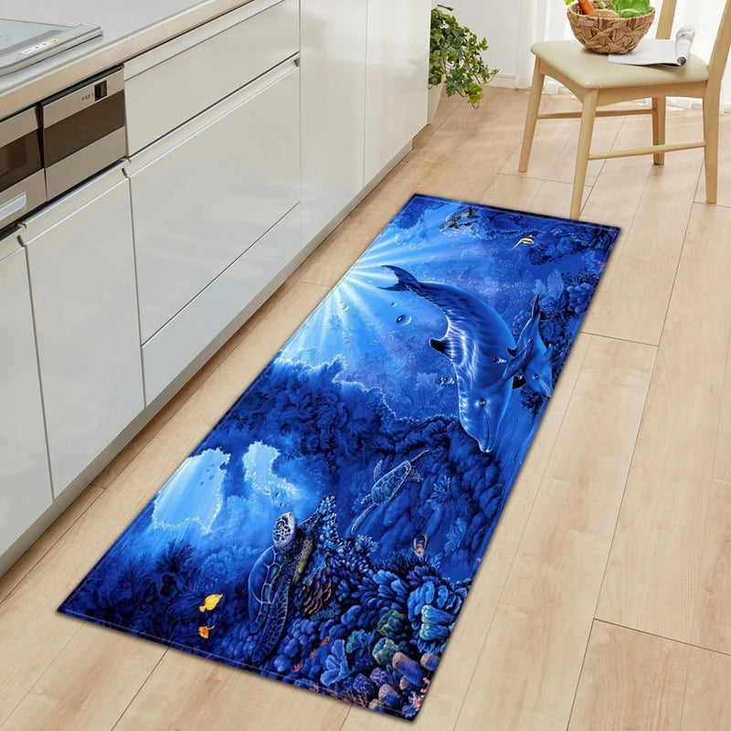 3D Ocean World Fish Carpet Kitchen Mat Prom™