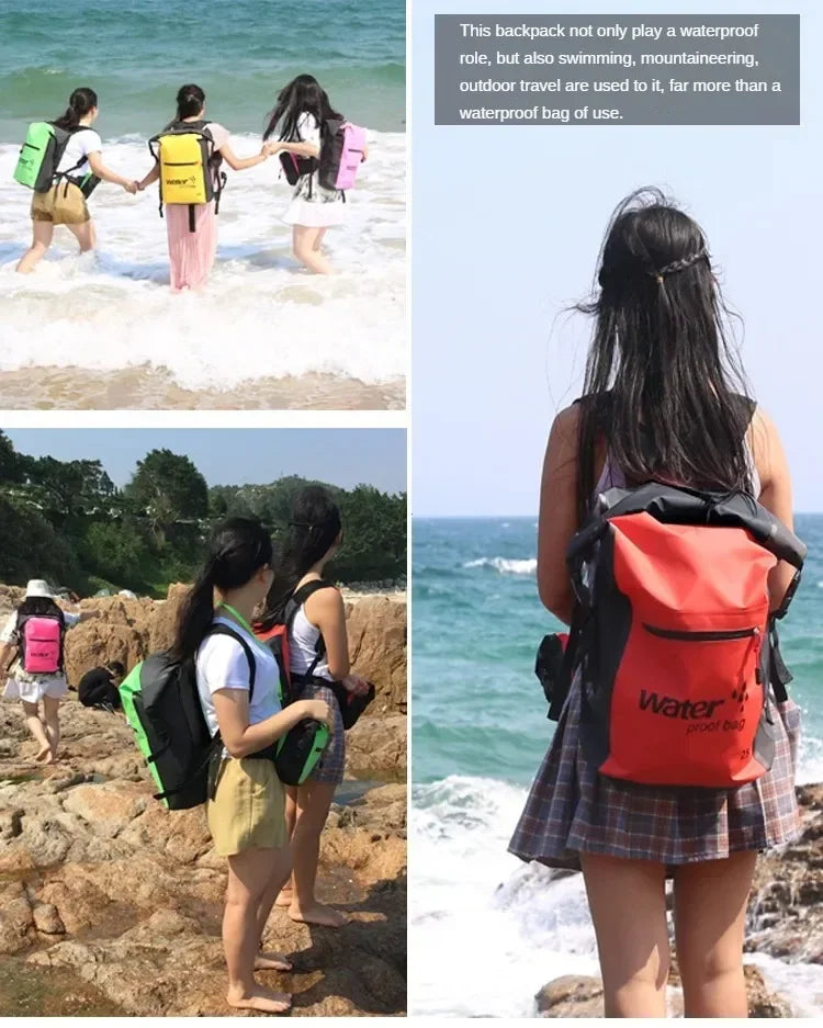 Aventuras Sem Limites: Mochila Aquática Impermeável de 25L Prom™