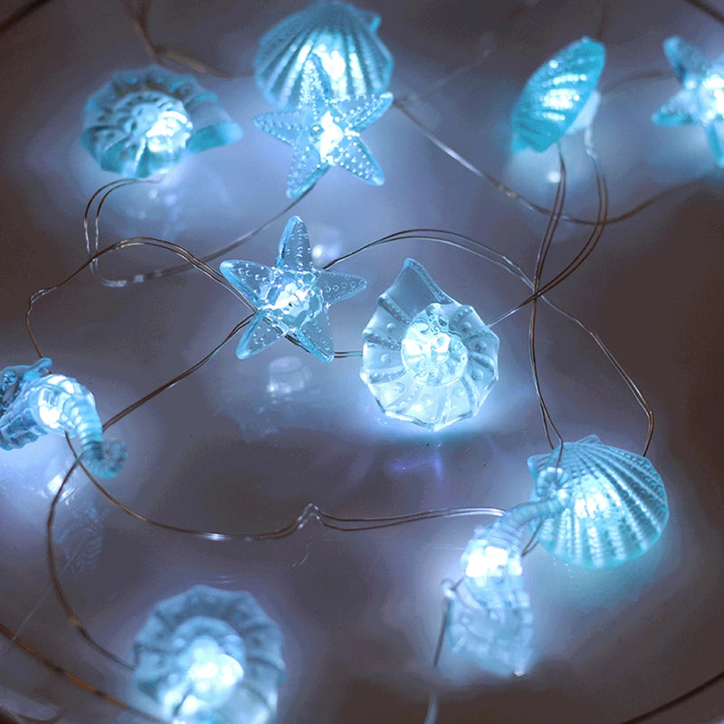 2m 20LED Seashell Starfish Sea String Lights Prom™