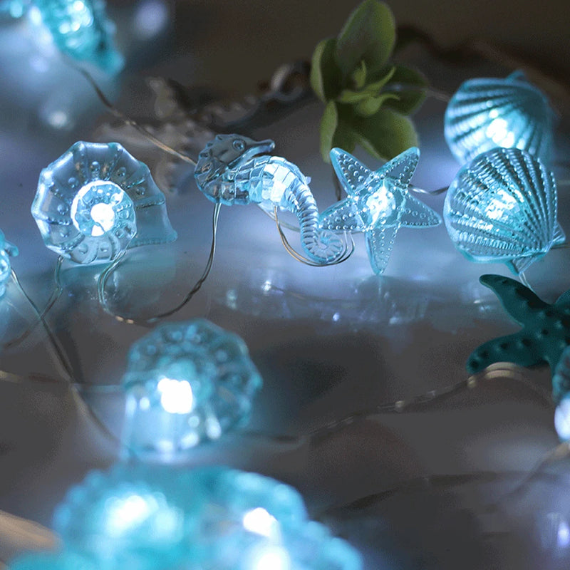 2m 20LED Seashell Starfish Sea String Lights Prom™