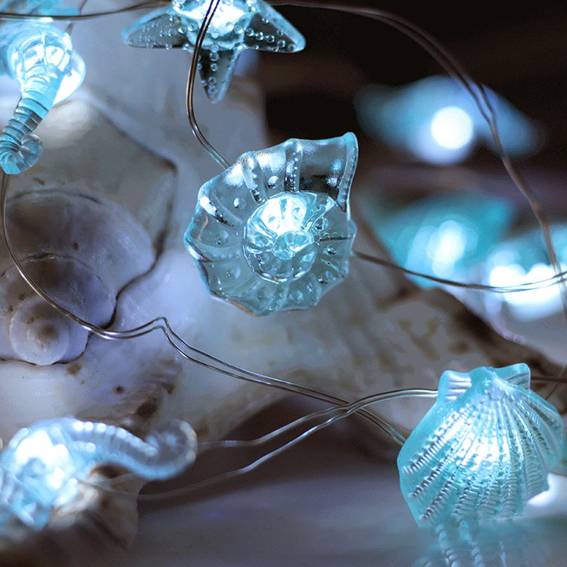 2m 20LED Seashell Starfish Sea String Lights Prom™